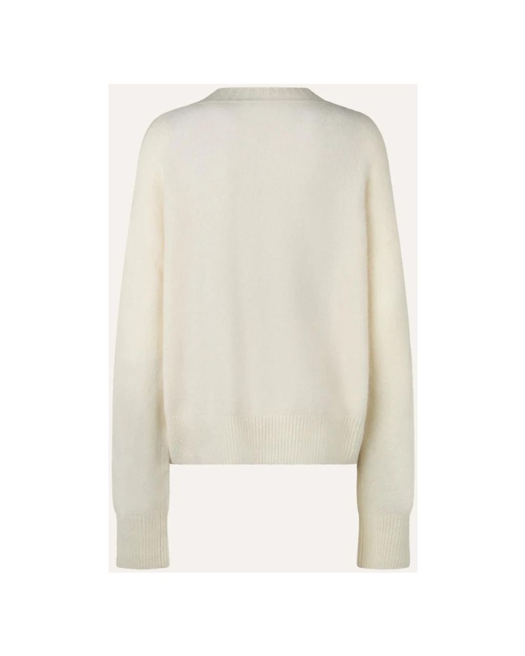 Ballantyne White Round-Neck Knitwear