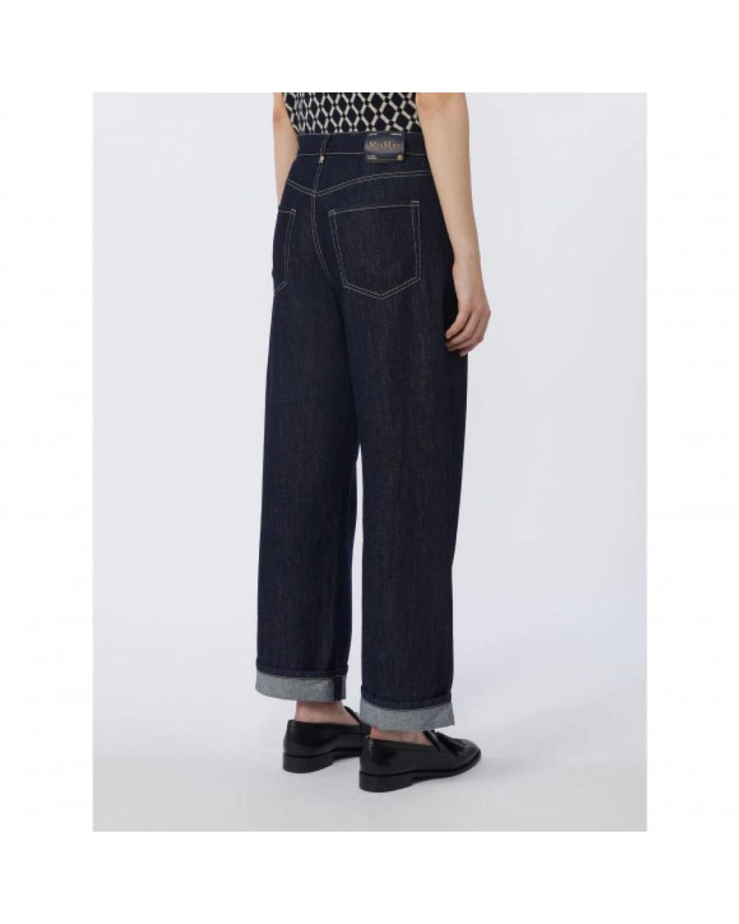 Max Mara Blue Wide Jeans