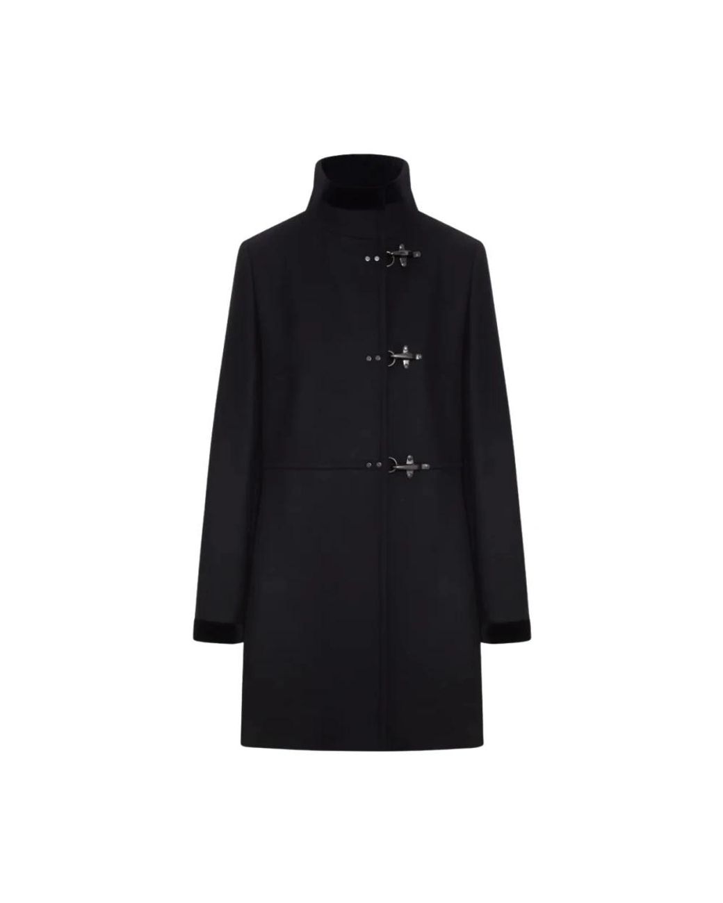 Fay Black Single-Breasted Coats