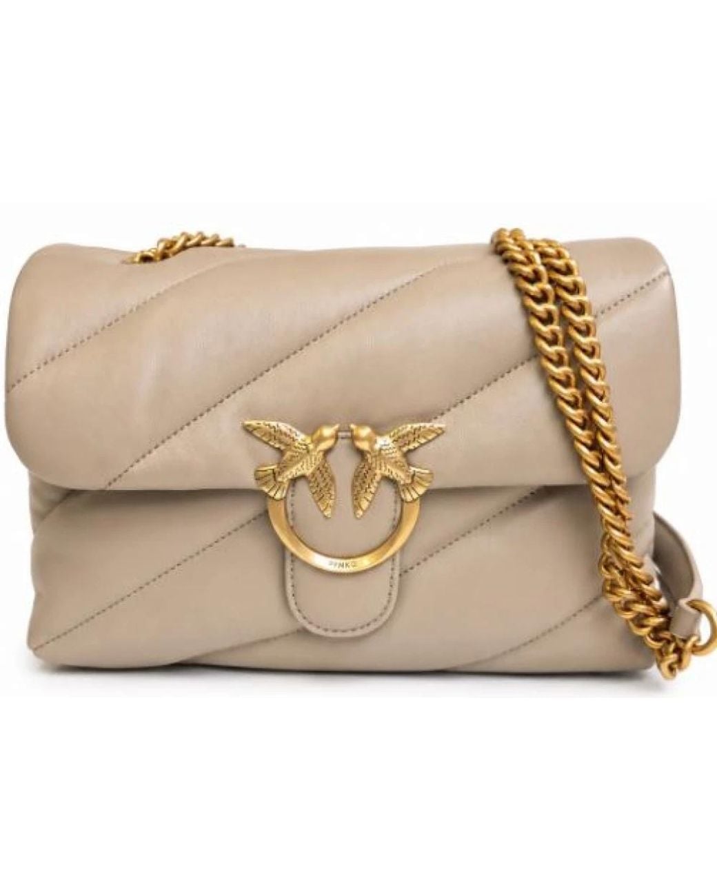 Pinko Natural Shoulder Bags