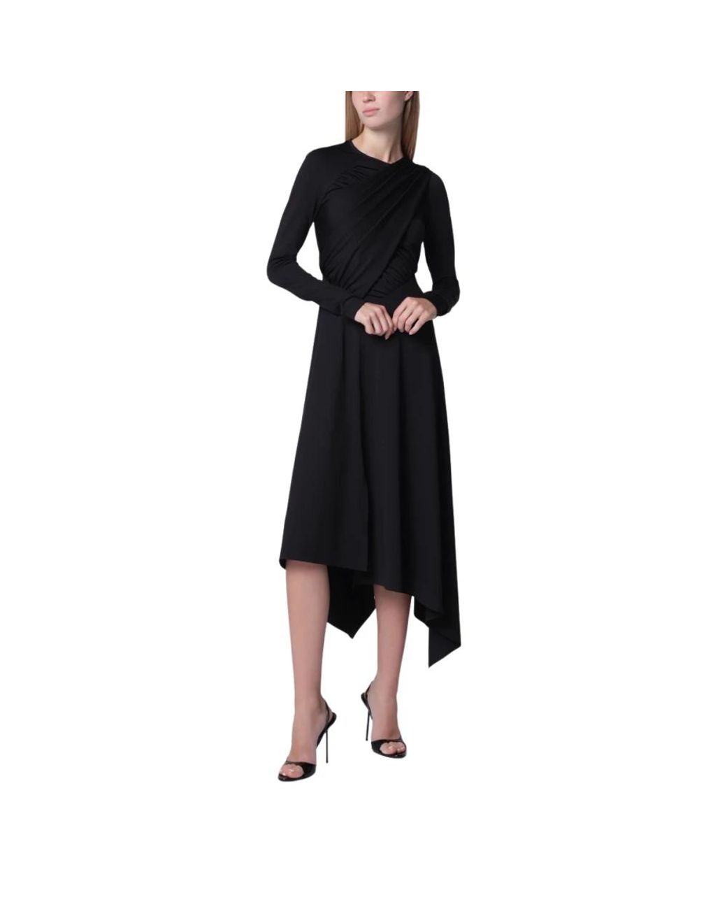 Victoria Beckham Black Midi Dresses