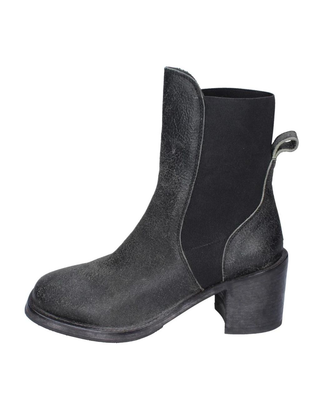 Moma Black Heeled Boots