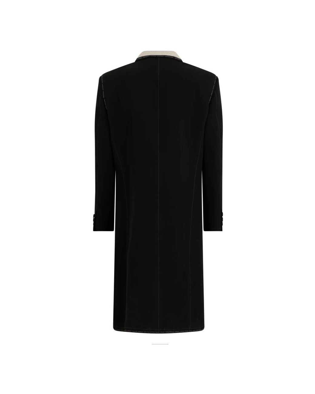 Moschino Black Double-Breasted Coats for men
