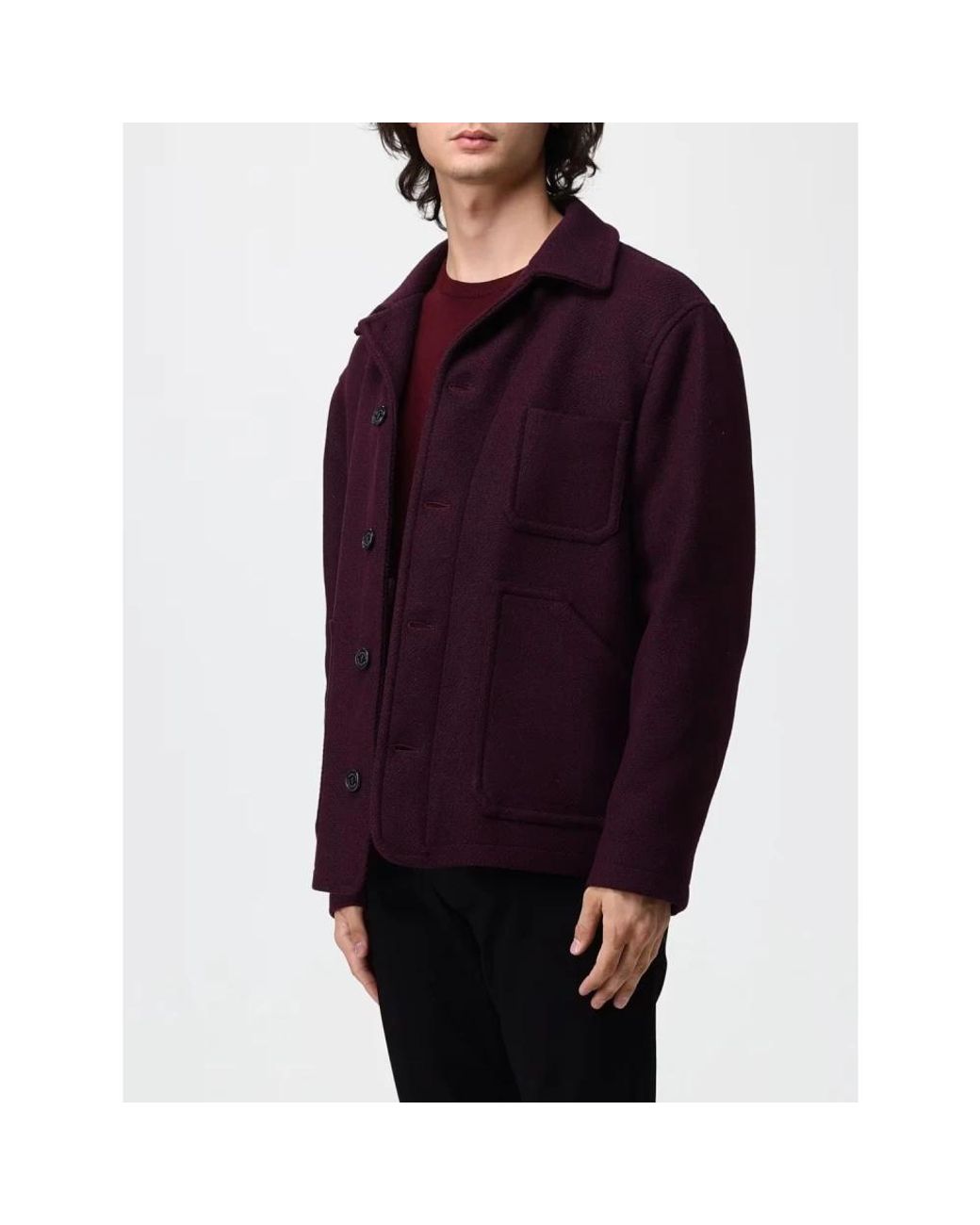Light Jackets Brooksfield de hombre de color Purple