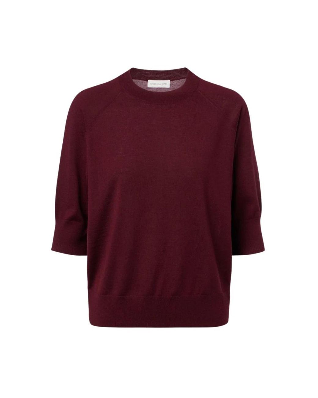 Dries Van Noten Red Round-Neck Knitwear