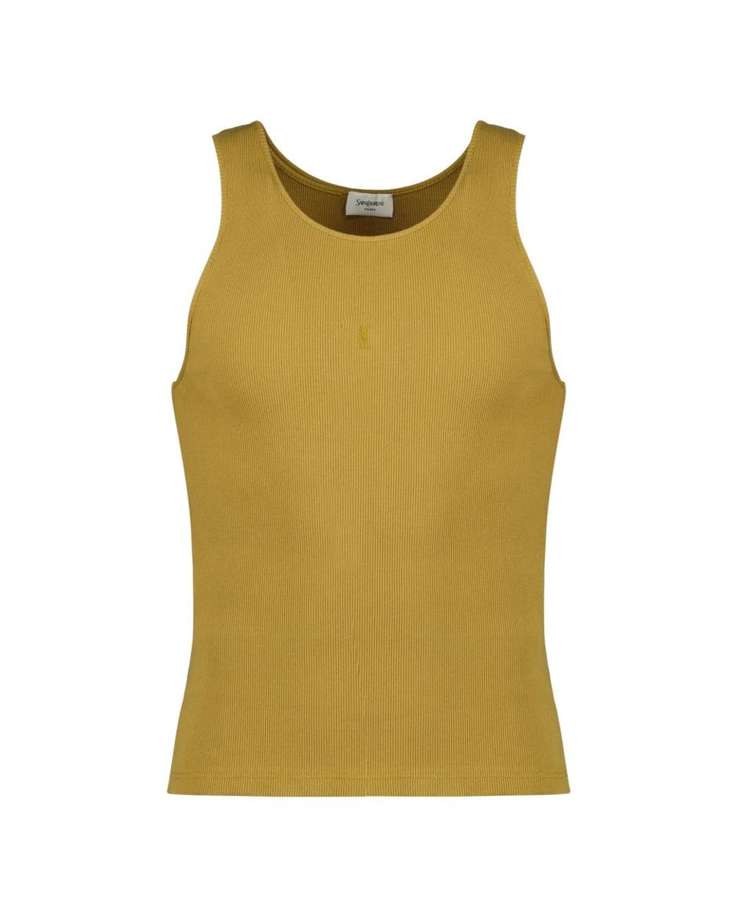 Saint Laurent Green Sleeveless Tops for men