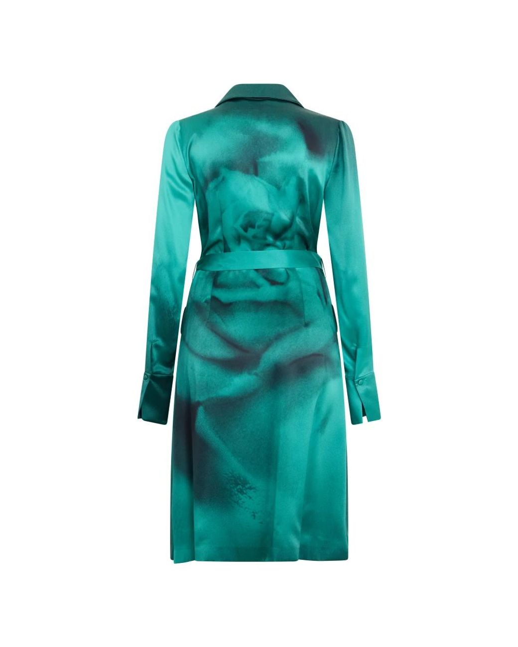 Alberta Ferretti Blue Belted Coats