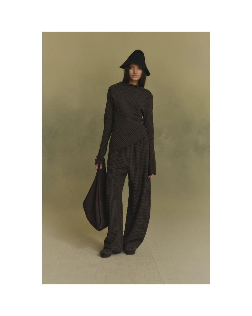 Cortana Gray Tapered Trousers