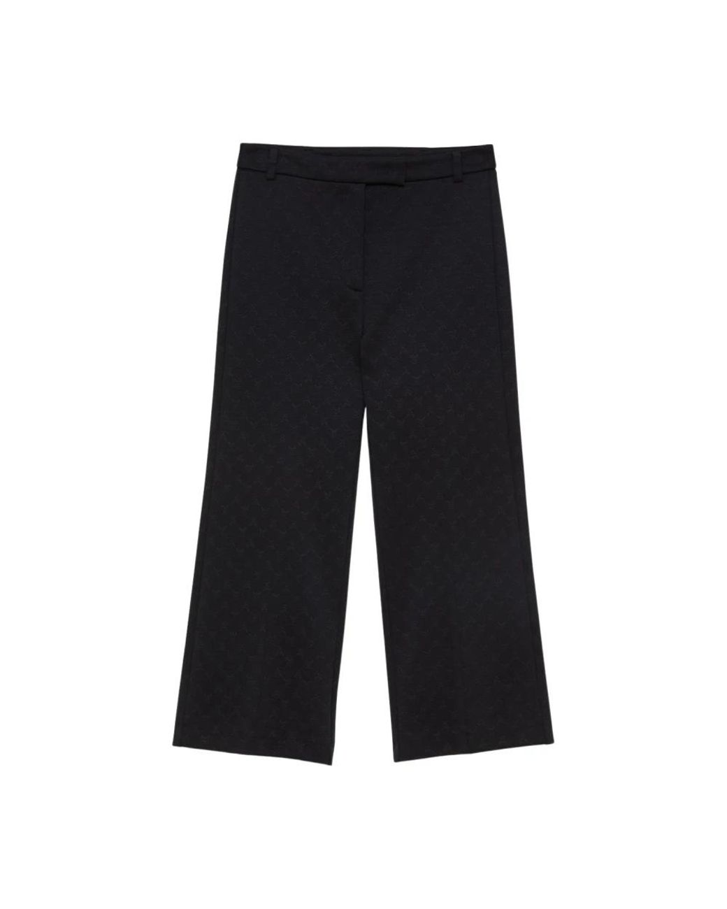 Patrizia Pepe Black Wide Trousers