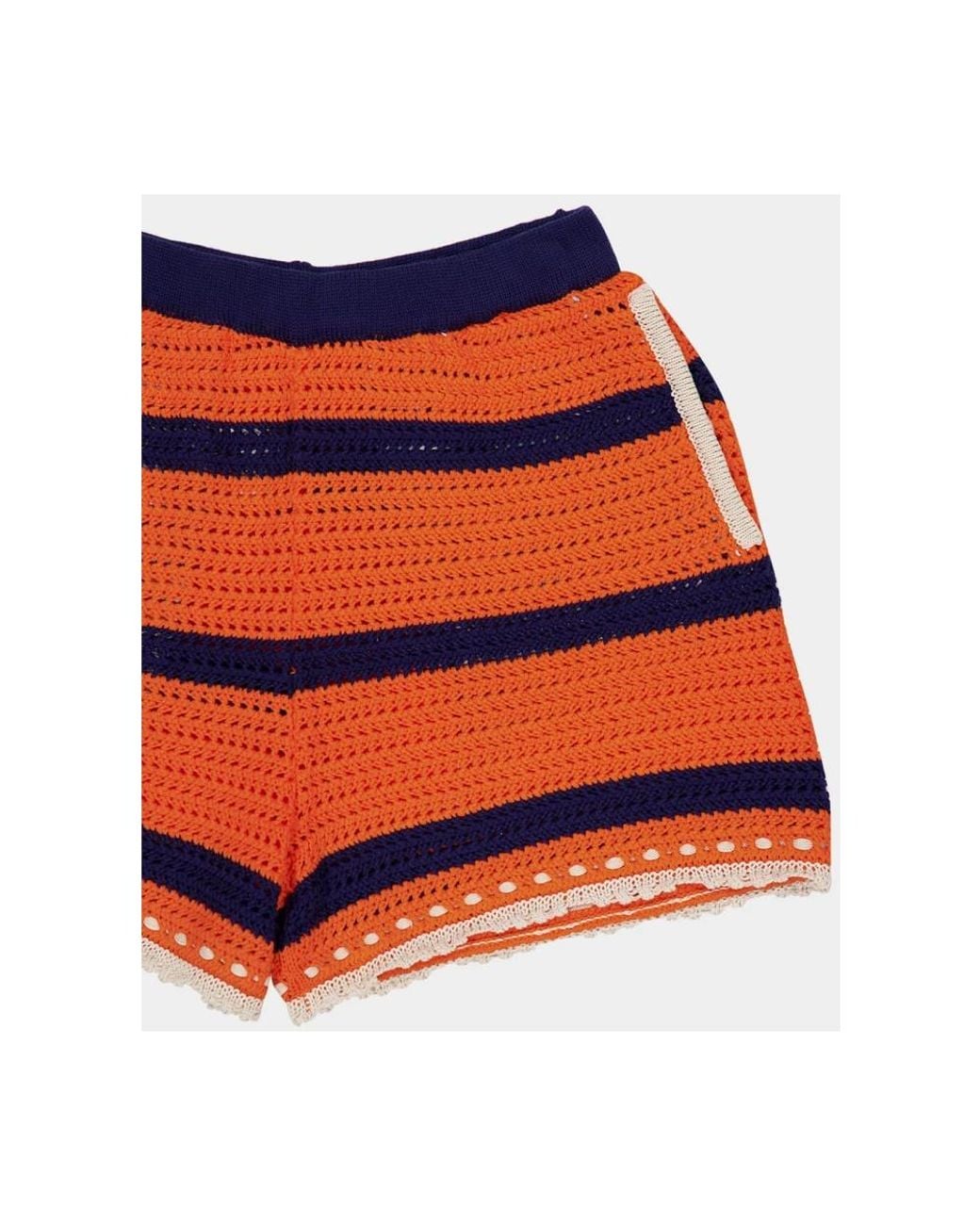 LaDoubleJ Orange Short Shorts