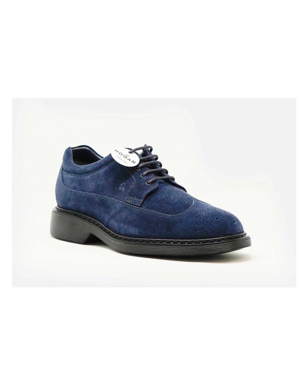 Hogan Blue Laced Shoes for men