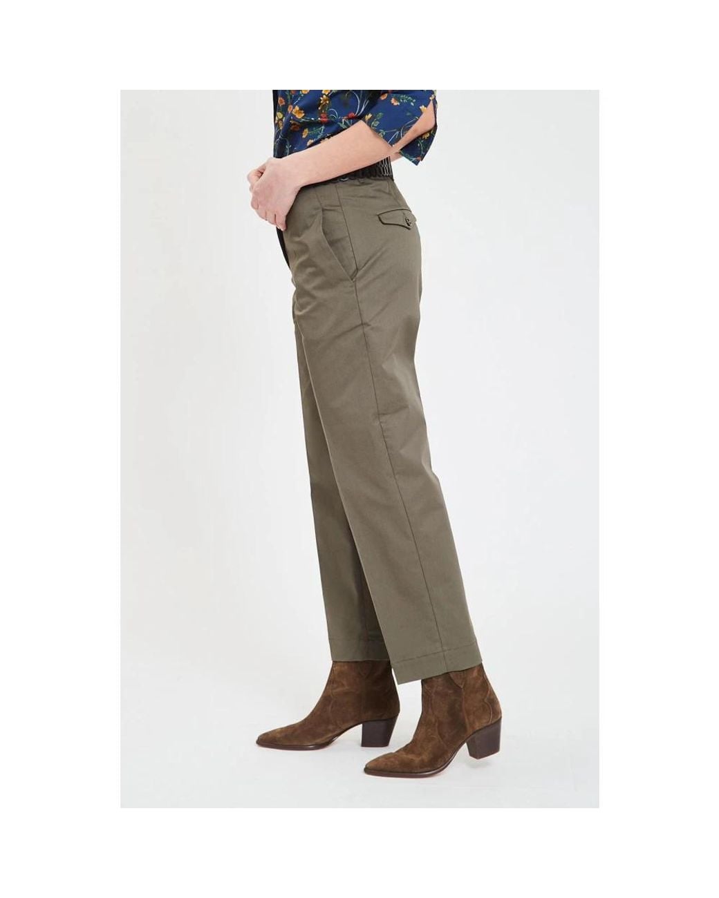 Nine:inthe:morning Green Cropped Trousers