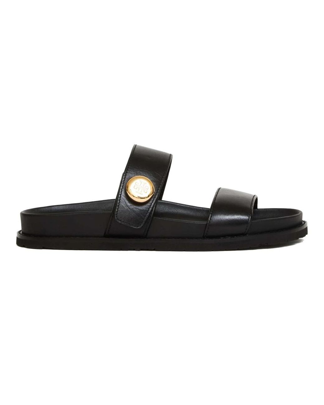 Sliders Tory Burch en coloris Black