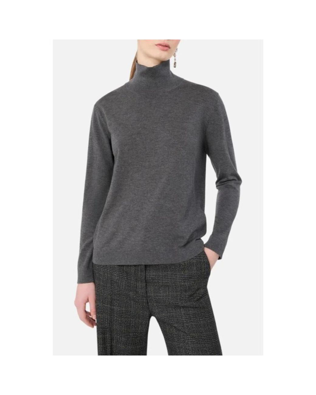 Weekend by Maxmara Gray Turtlenecks