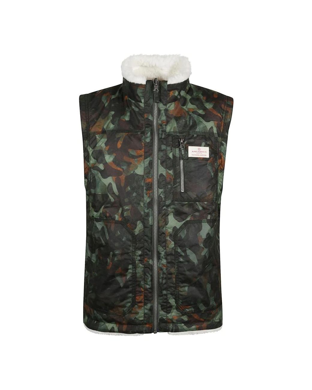 Amundsen Green Vests for men