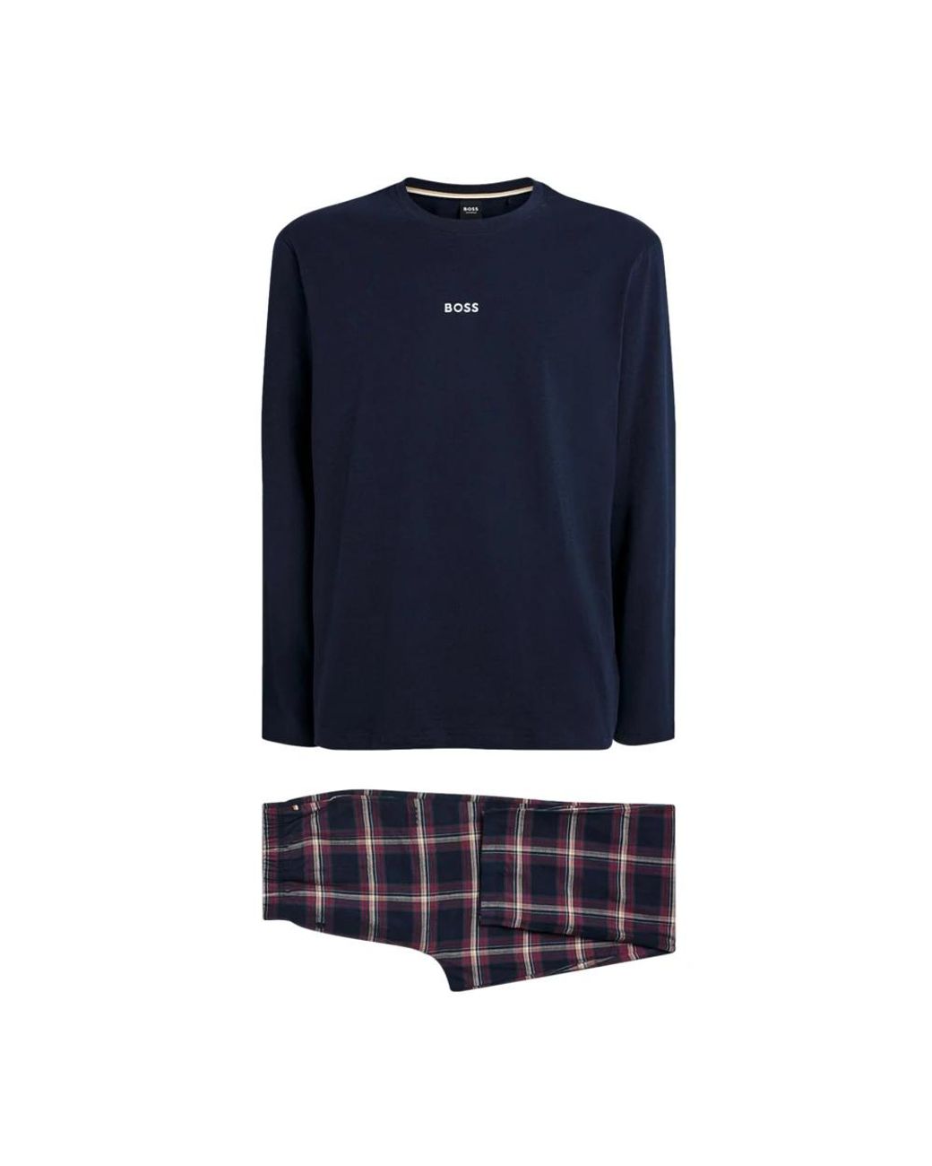 Boss Lange Pyjamaset in het Blue voor heren