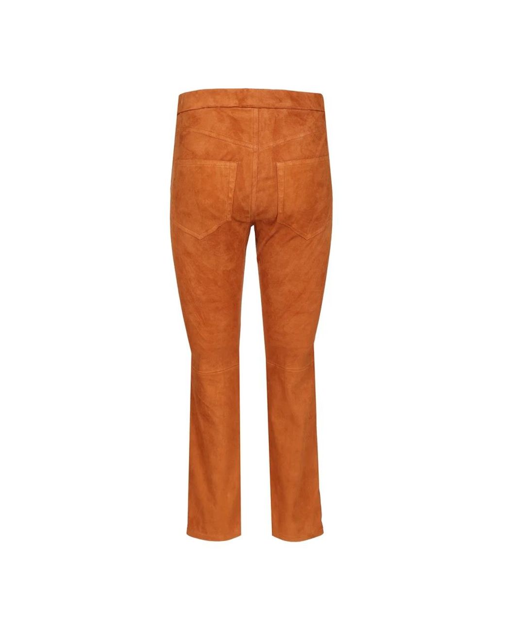 Isabel Marant Orange Slim-Fit Trousers