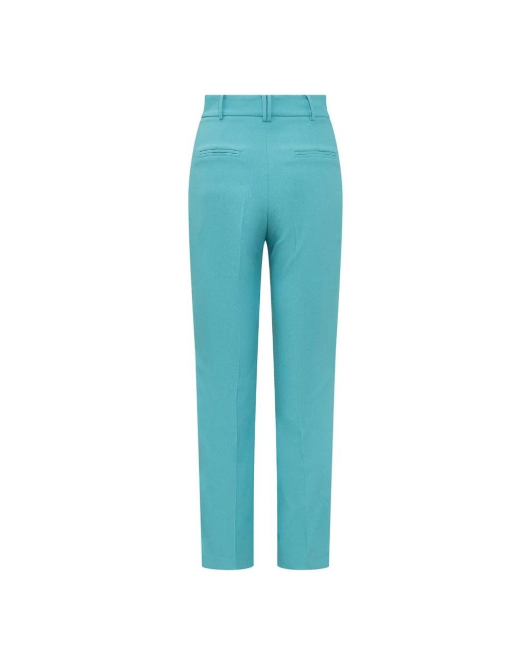 HEBE STUDIO Blue Slim-Fit Trousers