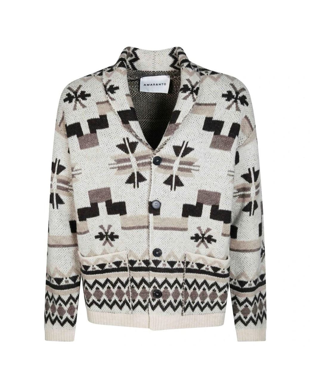 Cardigans Amaranto pour homme en coloris Gray