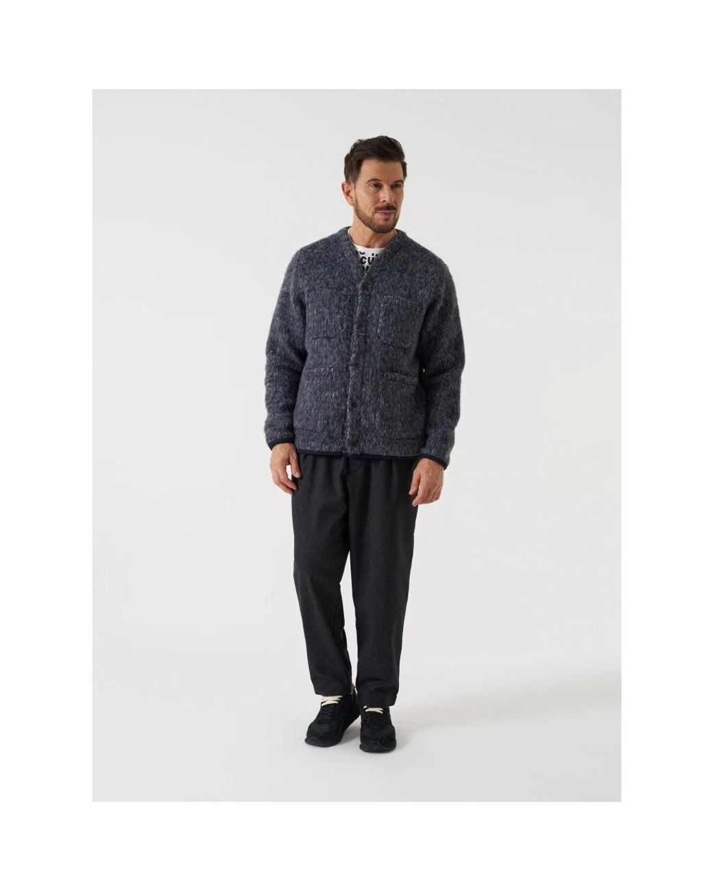 Cardigans Universal Works de hombre de color Gray