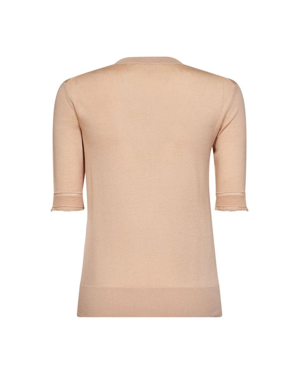 Chloé Natural Round-Neck Knitwear