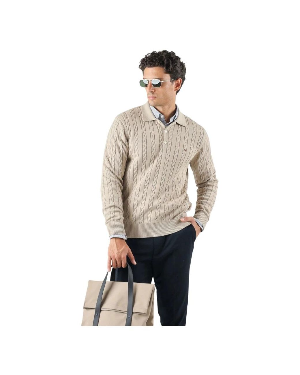 Tommy Hilfiger Natural Polo Shirts for men