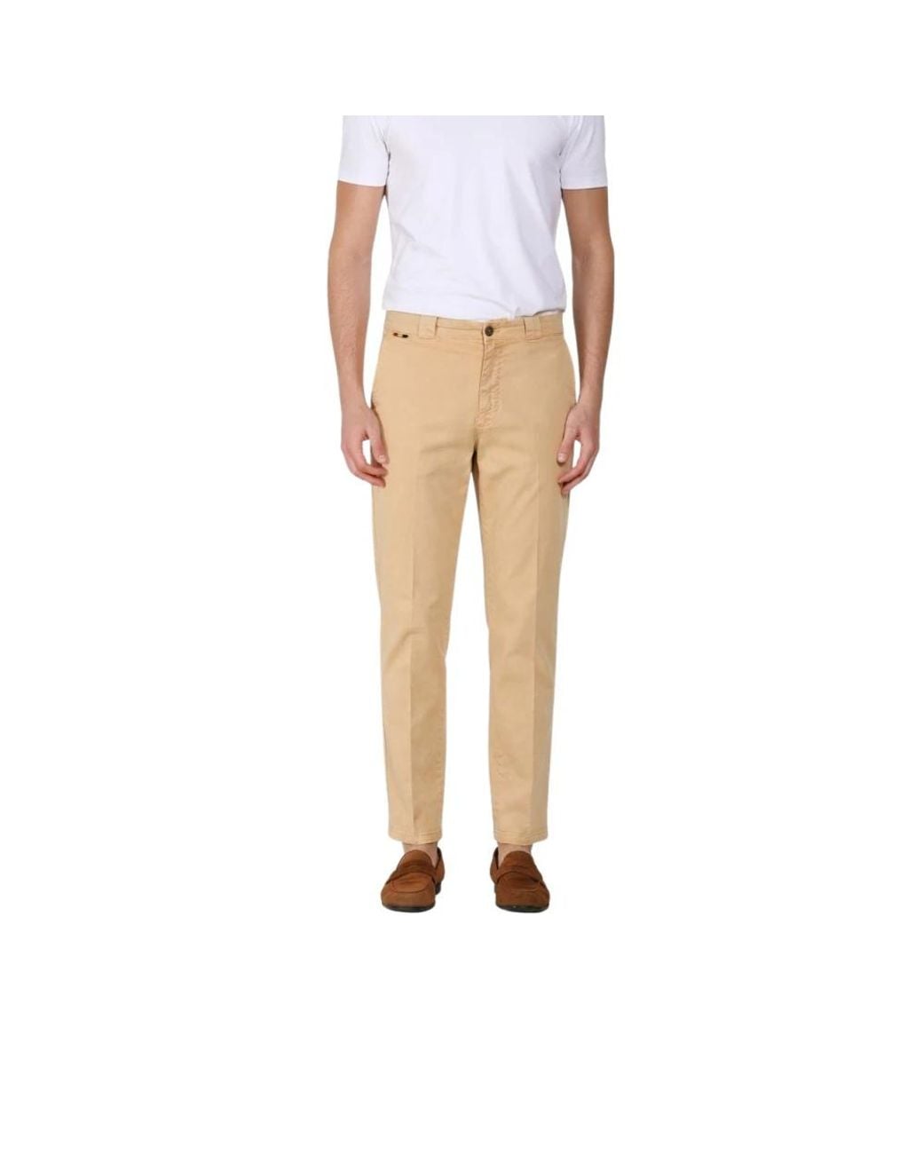 Mason's White Chinos for men