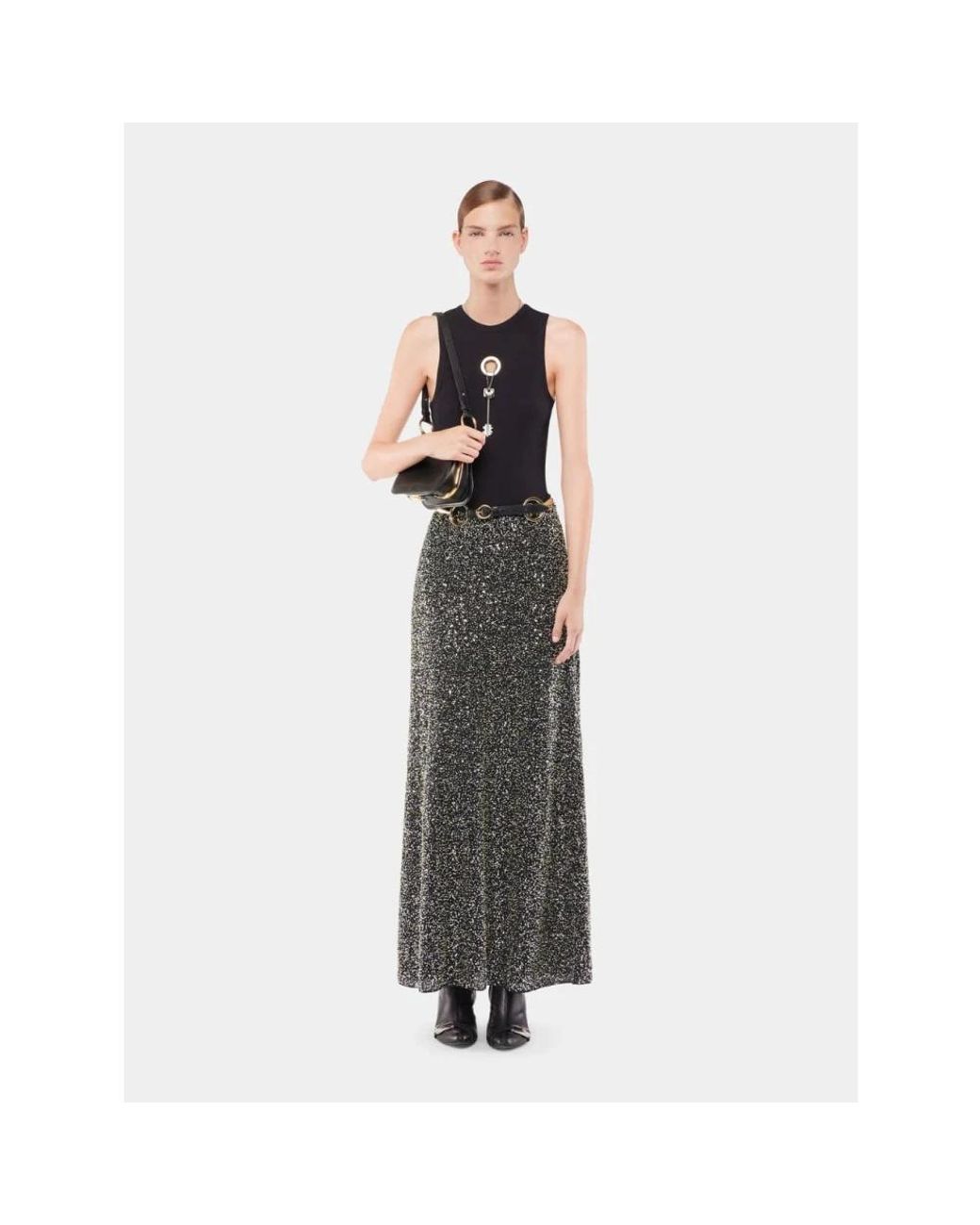 Rabanne Black Sleeveless Tops