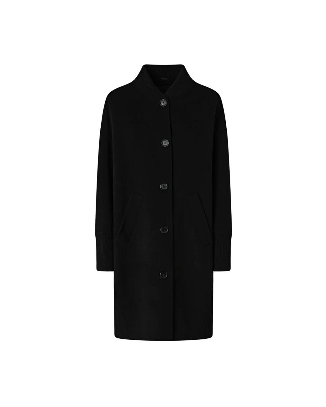 Pinko Jassen ,Zwart ,Wol Elegante Wollen Jas Aw 25 in het Black