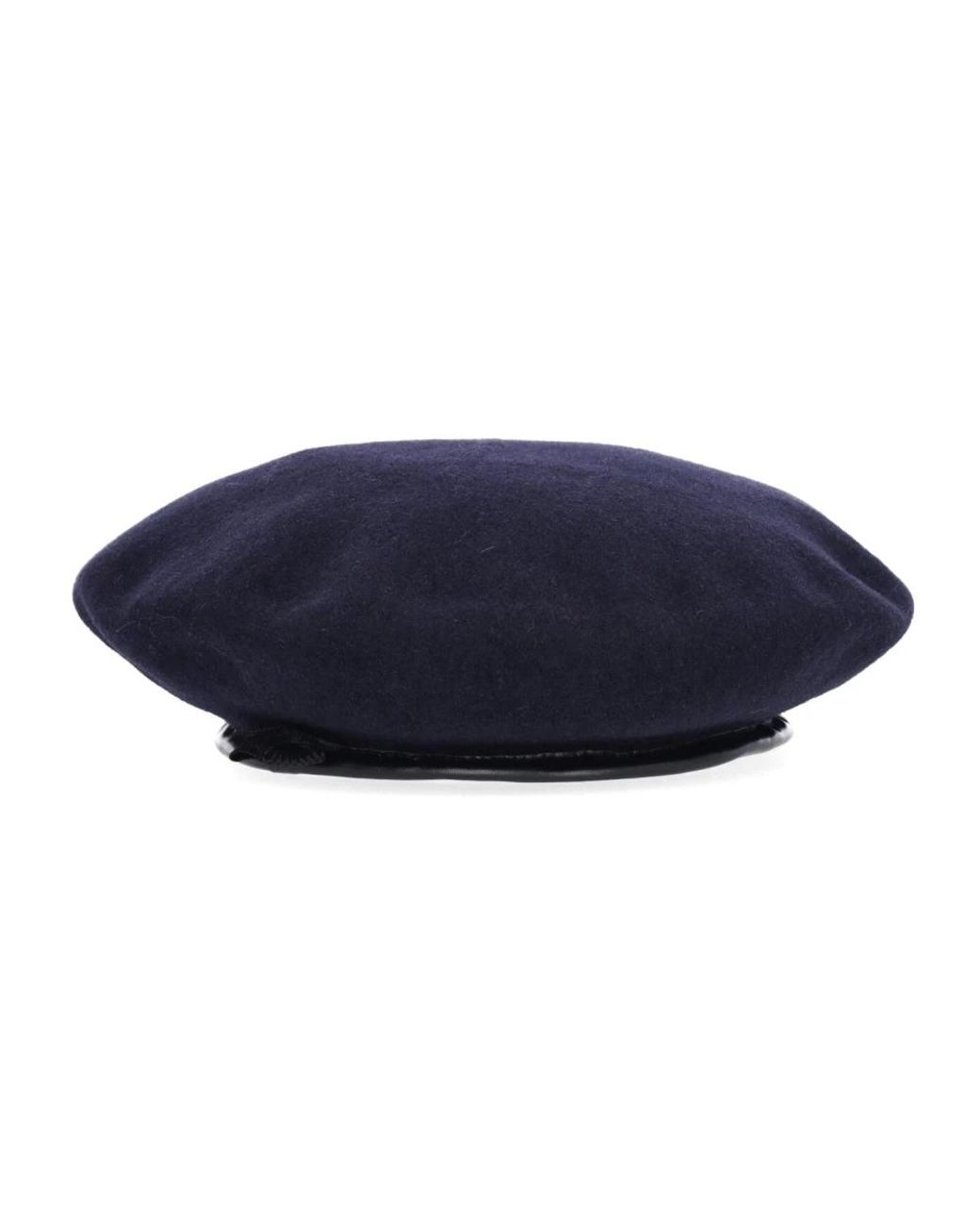Kangol Accessoires ,Blauw ,Wol Donkerblauwe Wolle Platte Pet Hoed in het Blue voor heren