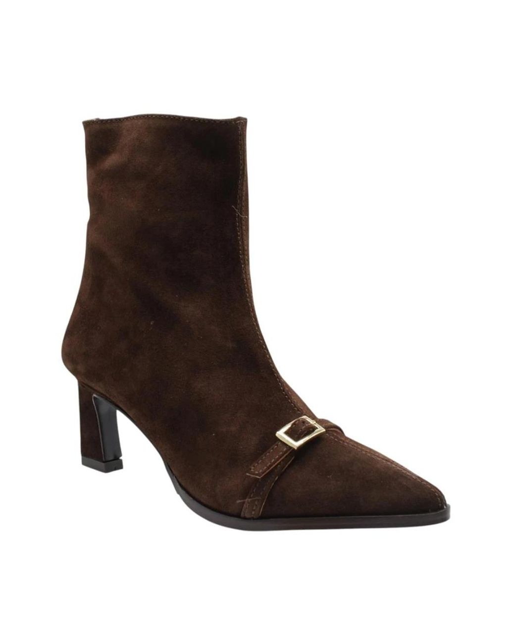 CTWLK Brown Heeled Boots