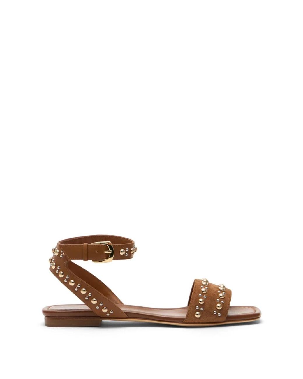 Stuart Weitzman Brown Flat Sandals