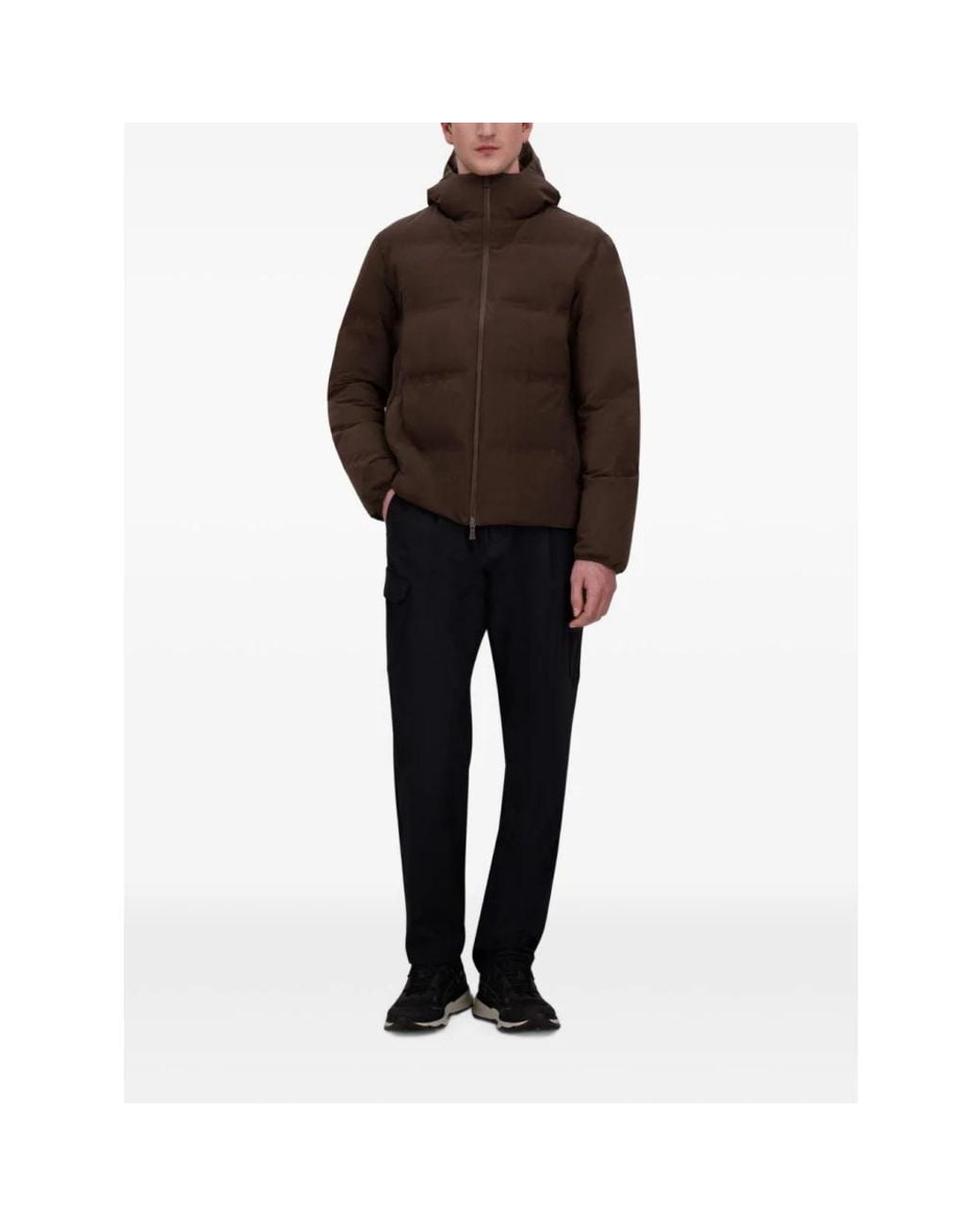 Down Jackets Herno pour homme en coloris Brown