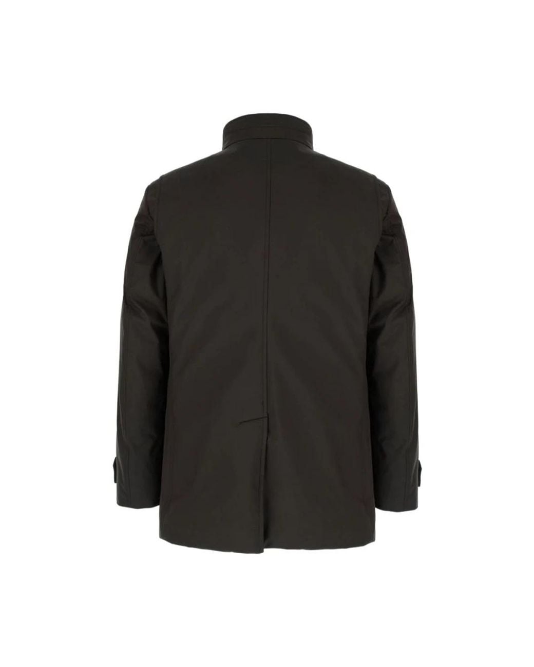 Moorer Black Single-Breasted Coats for men