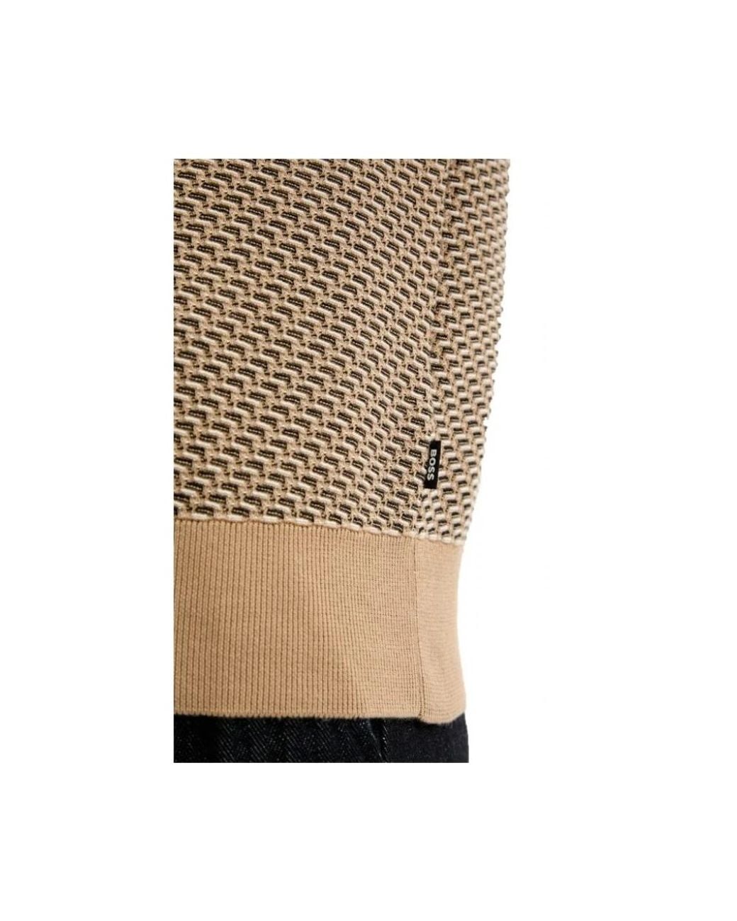 Boss Natural Round-Neck Knitwear for men