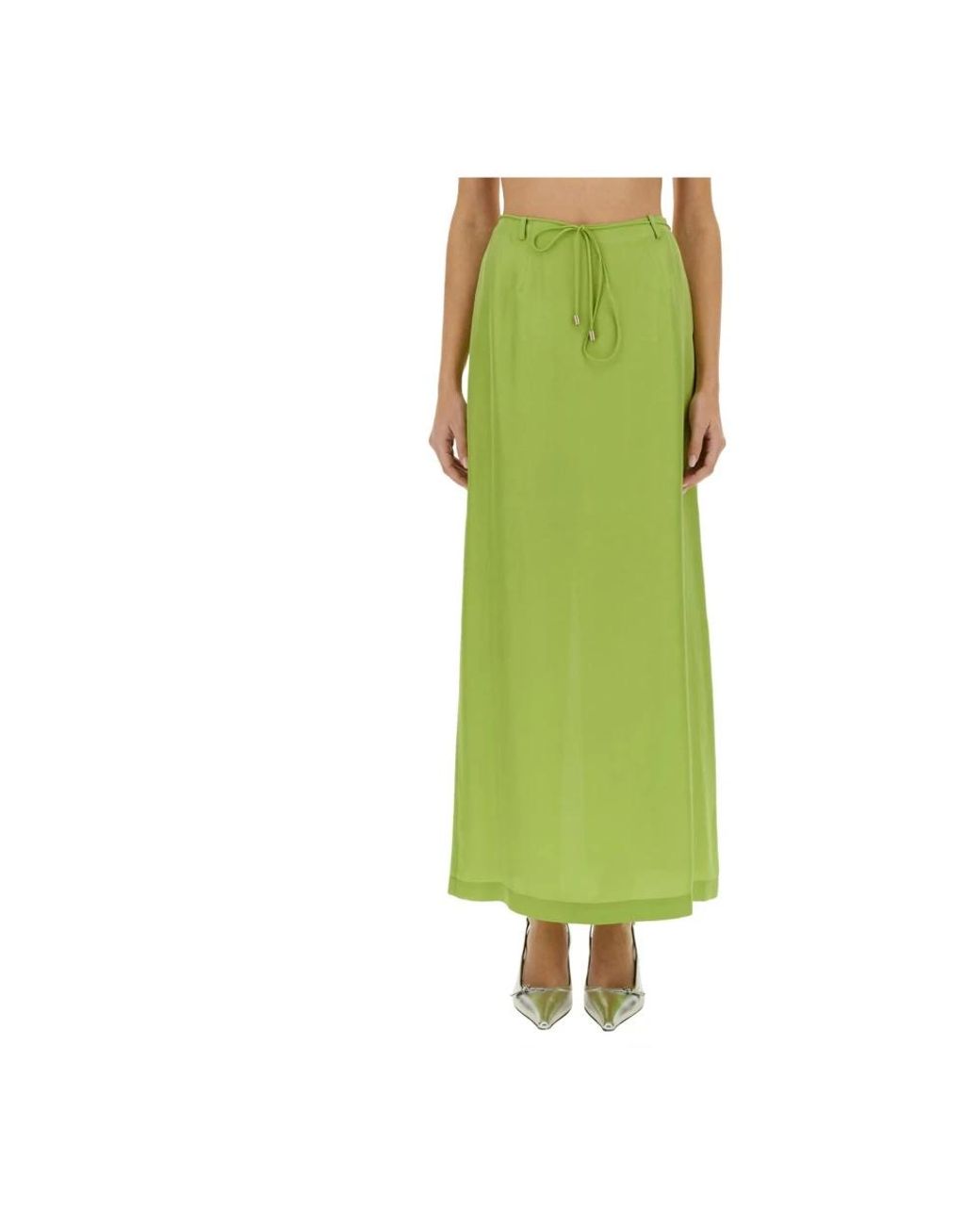 Maxi Skirts Alysi en coloris Green