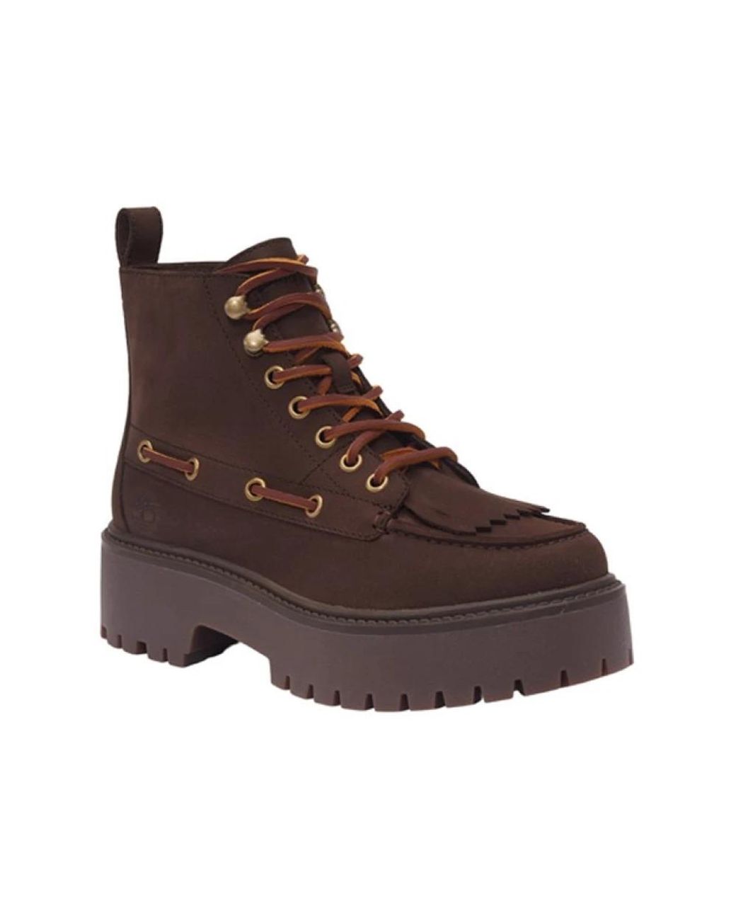 Timberland Brown Lace-Up Boots