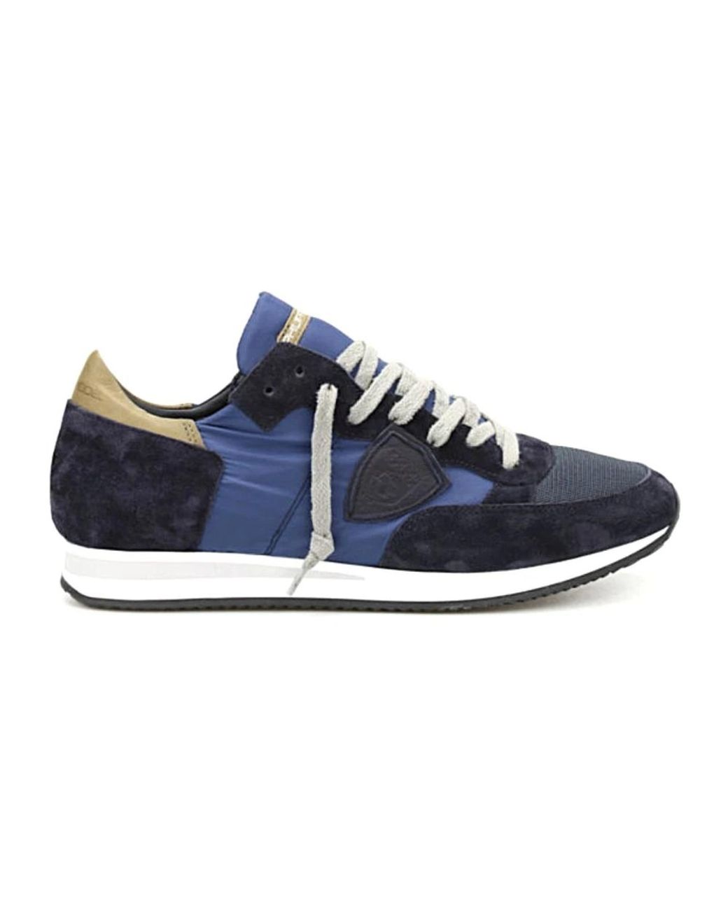 Philippe Model Schoenen ,Veelkleurig ,Sneakers in het Blue voor heren