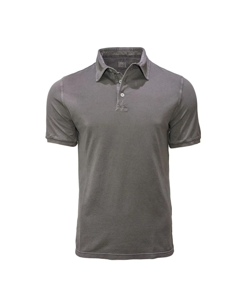 Fedeli Tops ,Grijs ,Katoen Granite North Polo Met Korte Mouwen in het Gray voor heren