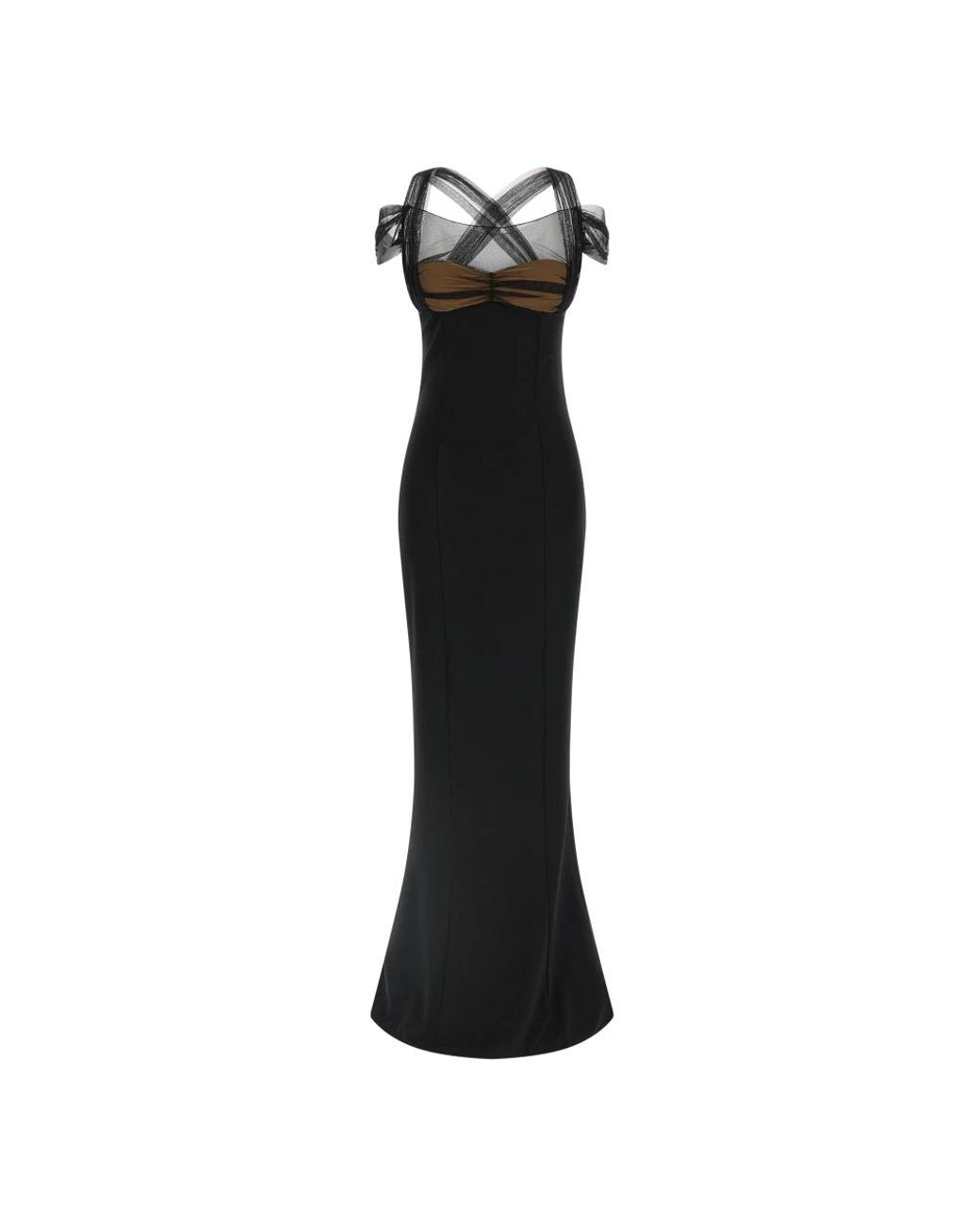Nensi Dojaka Black Maxi Dresses