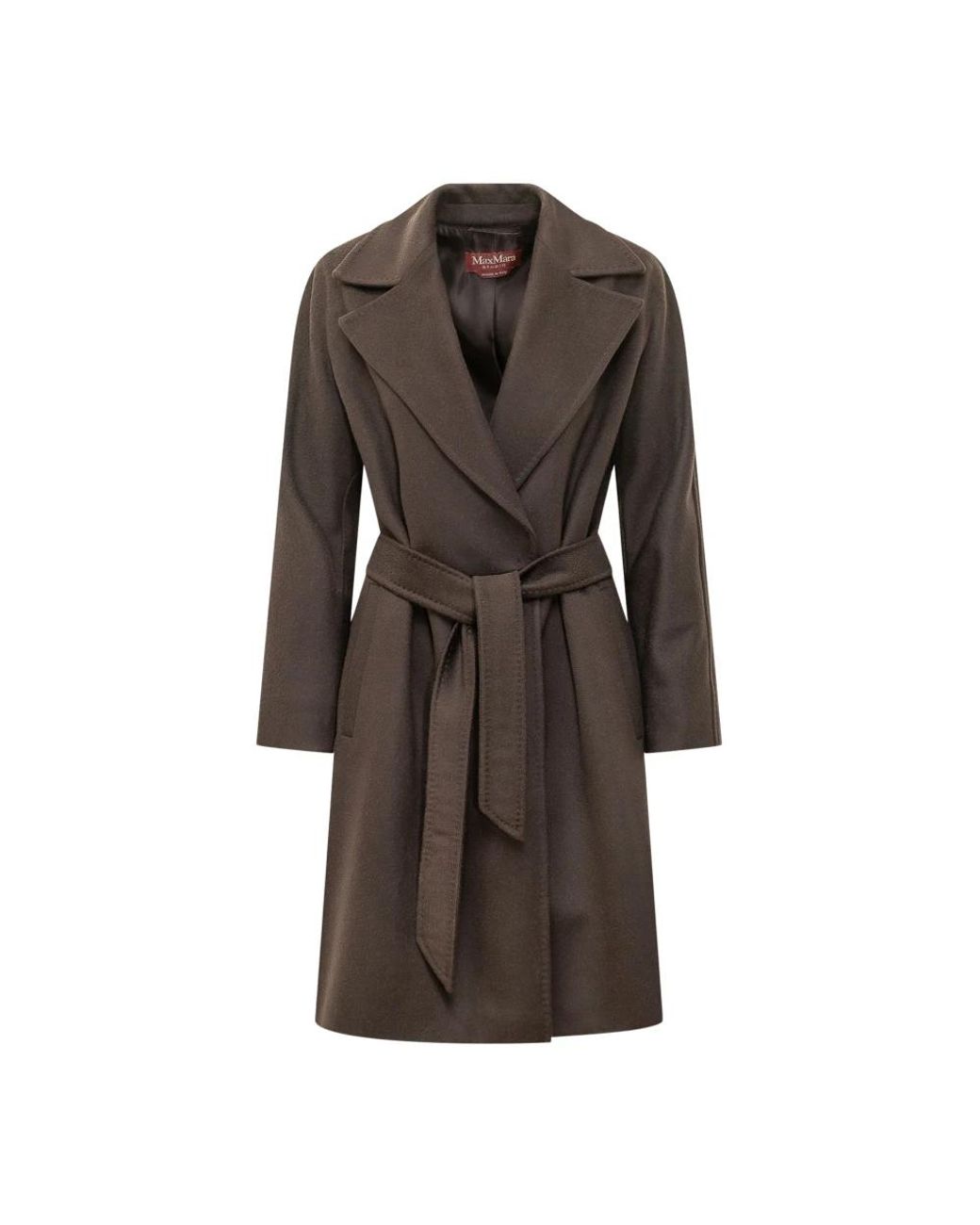 Max Mara Brown Belted Coats