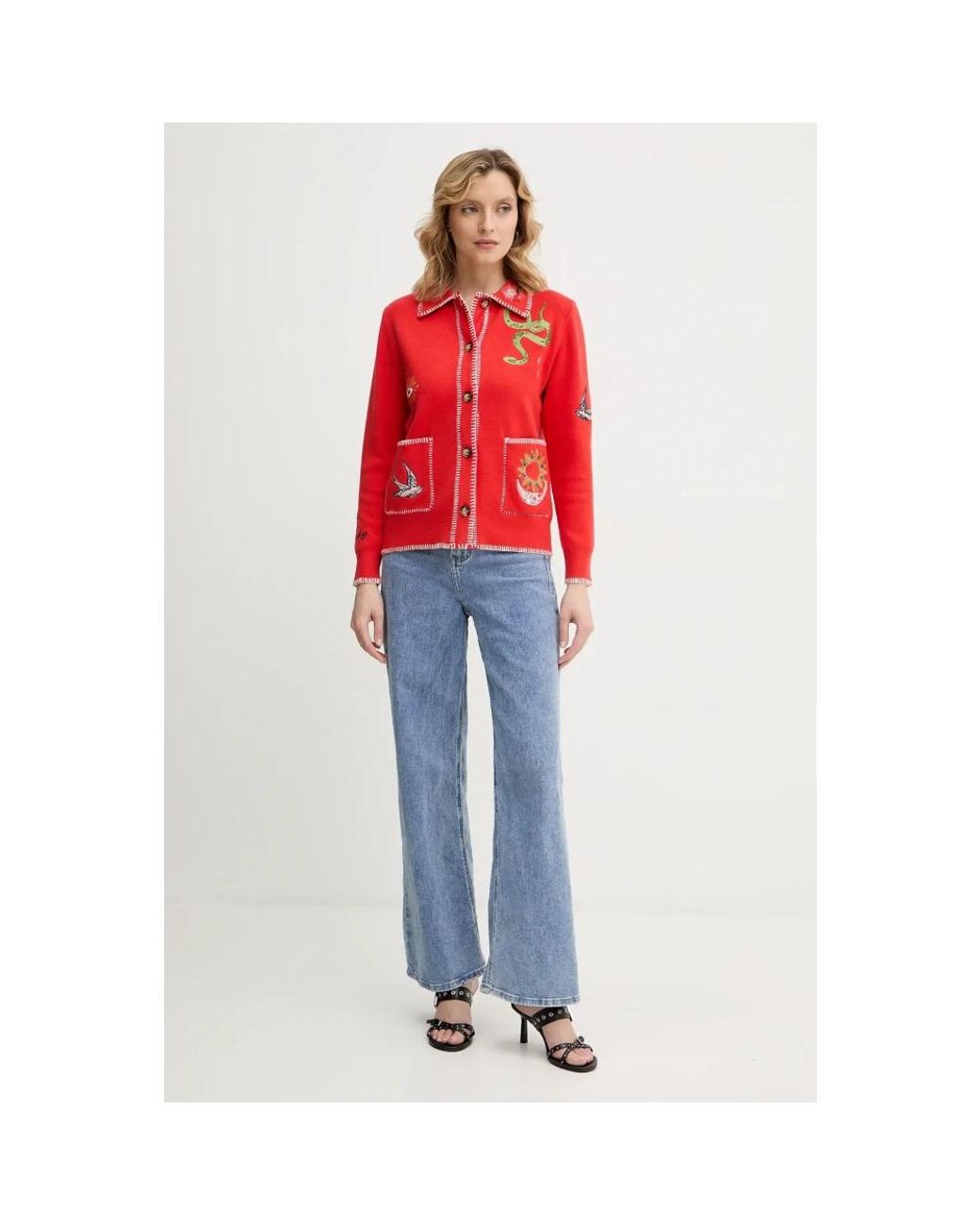 Cardigans Never Fully Dressed de color Red