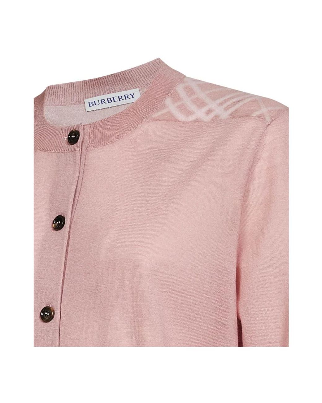 Cardigans di Burberry in Pink