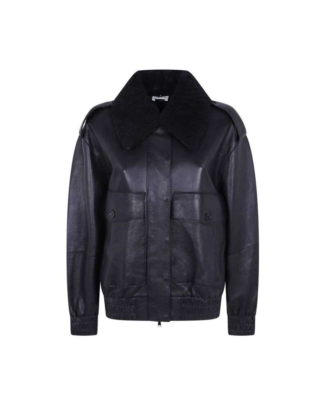 P.A.R.O.S.H. Blue Leather Jackets
