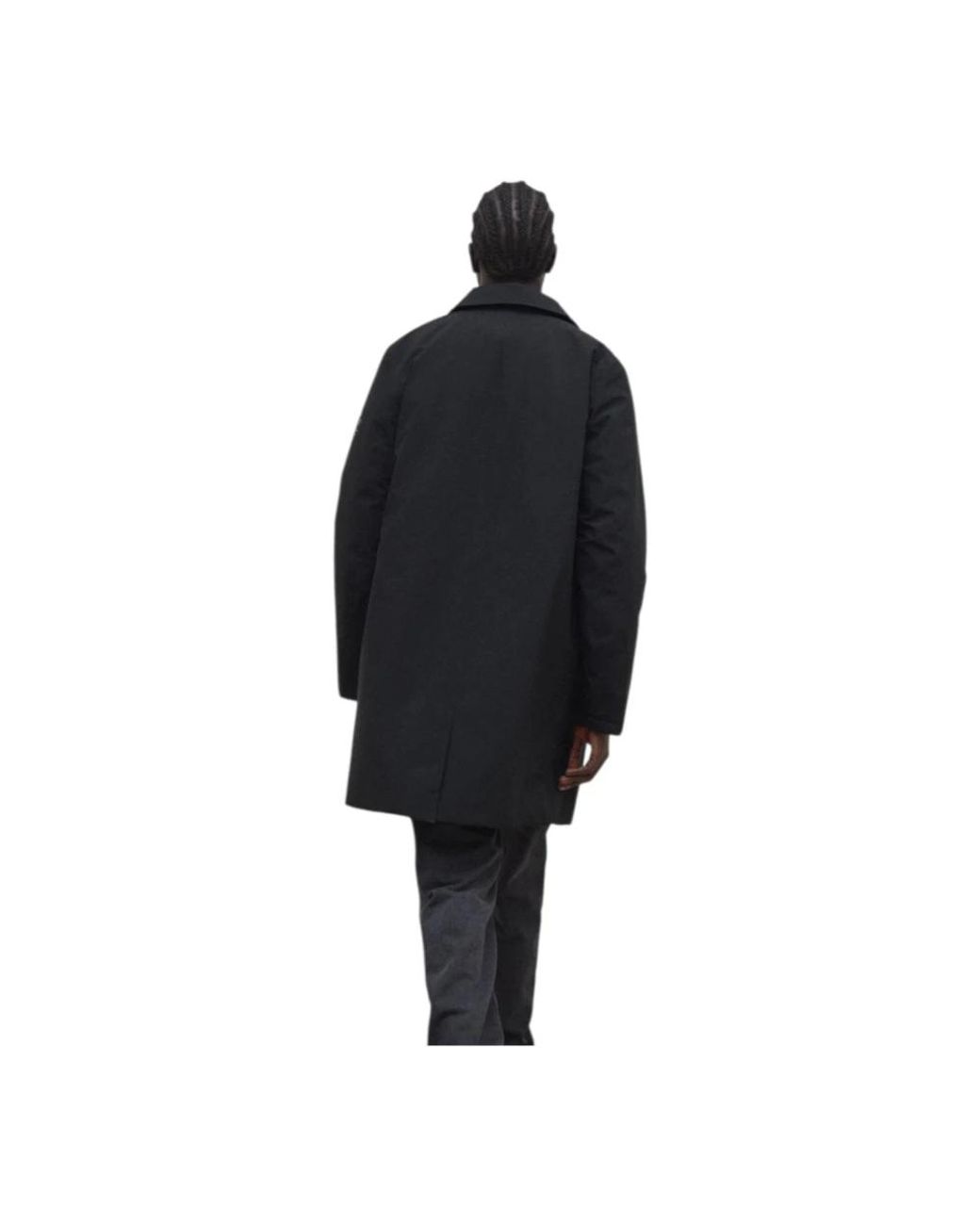 Ecoalf Black Single-Breasted Coats for men