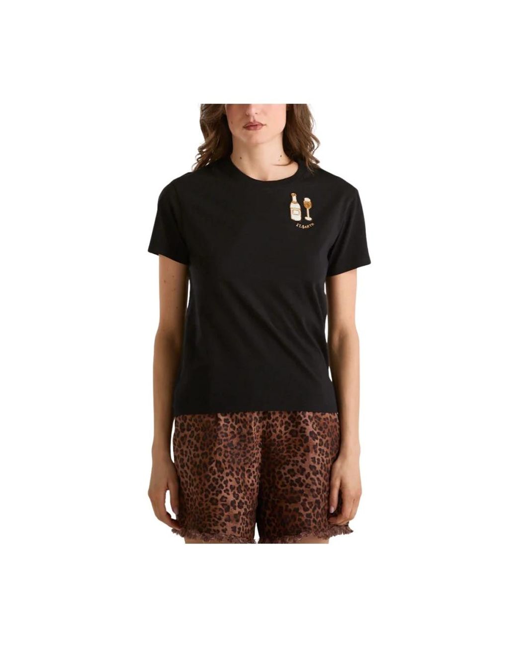 Mc2 Saint Barth Black T-Shirts