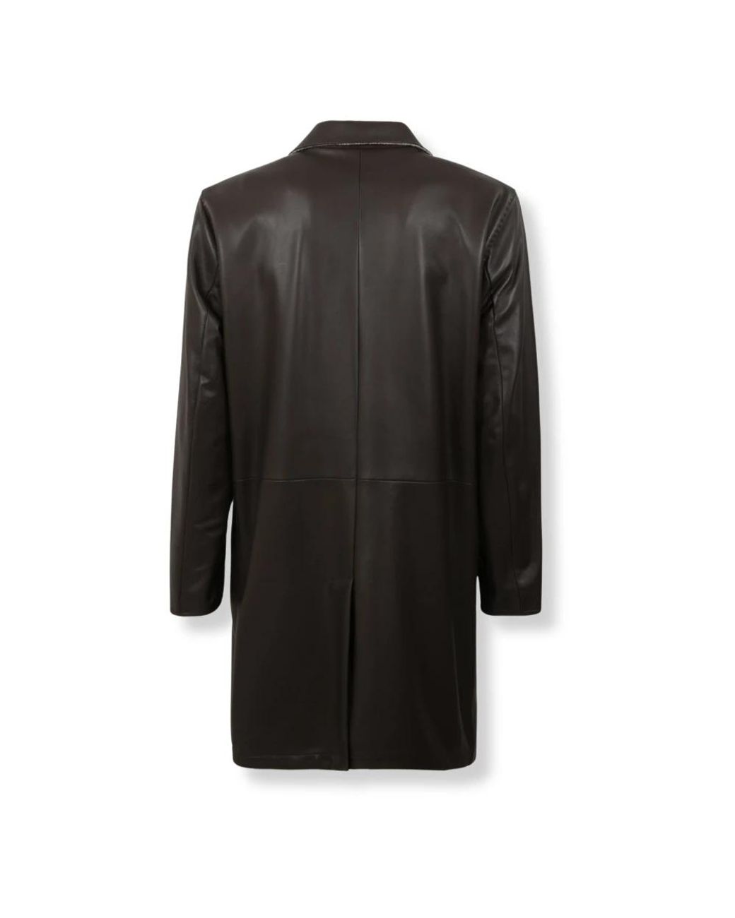 Kiton Black Single-Breasted Coats for men