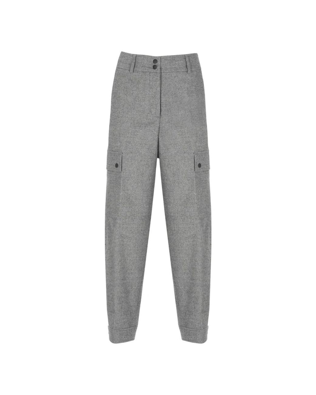 Peserico Gray Tapered Trousers