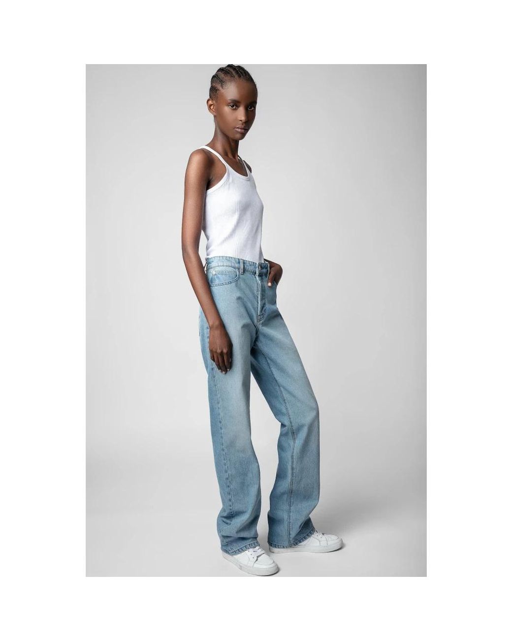 Zadig & Voltaire Blue Straight Fit Jeans