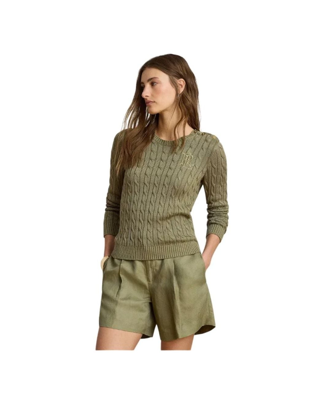 Ralph Lauren Green Round-Neck Knitwear